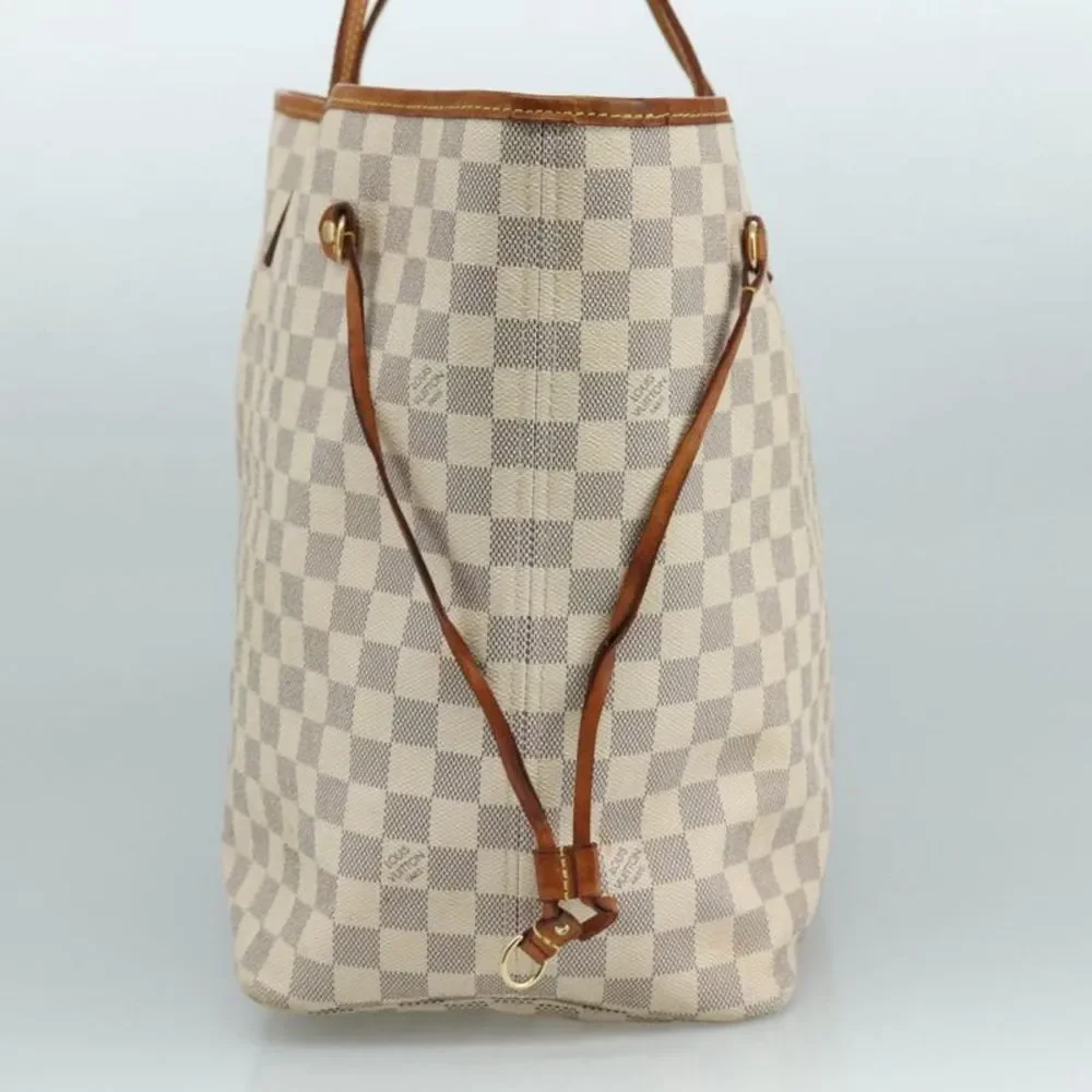 Louis Vuitton Neverfull Gm White Canvas Tote Bag (Pre-Owned) - Picture 4 of 16